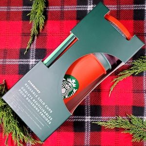 Starbucks Christmas Holiday Glittler Reusable Cups